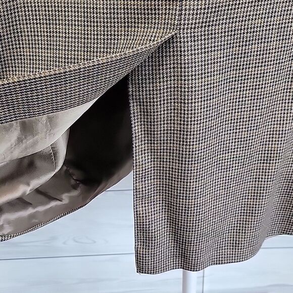 Chaps Ralph Lauren Nailhead Tweed Silk And Wool Blazer Mens Size 44T - Picture 7 of 14